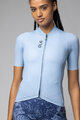 ALÉ Kolesarski dres s kratkimi rokavi - COLOR BLOCK PRAGMA - svetlo modra