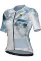 ALÉ Kolesarski dres s kratkimi rokavi - ATMOSFERA PR-E - bela/vijolična