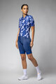 ALÉ Kolesarski dres s kratkimi rokavi - FLOWER PRAGMA - bela/modra