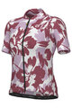 ALÉ Kolesarski dres s kratkimi rokavi - FLOWER PRAGMA - bela/rdeča