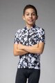 ALÉ Kolesarski dres s kratkimi rokavi - ESSENZA KID - črna/bela