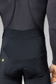 ALÉ Kolesarske dolge hlače z naramnicami - PRAGMA WINTER 2.0 - črna
