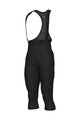 ALÉ Kolesarske dolge hlače z naramnicami - PRAGMA WINTER 2.0 - črna