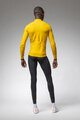 ALÉ Kolesarski dres z dolgimi rokavi zimski - PRAGMA FONDO 3.0 - rumena