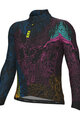 ALÉ Kolesarski dres z dolgimi rokavi zimski - PRAGMA ZANZIBAR - črna/večbarvno