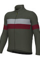 ALÉ Kolesarski dres z dolgimi rokavi zimski - WOOL LINE - siva
