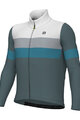 ALÉ Kolesarski dres z dolgimi rokavi zimski - WOOL LINE - modra/siva