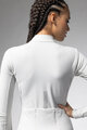 ALÉ Kolesarski dres z dolgimi rokavi zimski - PRAGMA FONDO 3.0 LADY - bela
