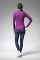 ALÉ Kolesarski dres z dolgimi rokavi zimski - PRAGMA FONDO 3.0 LADY - vijolična