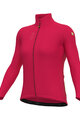 ALÉ Kolesarski dres z dolgimi rokavi zimski - PRAGMA FONDO 3.0 LADY - rdeča