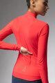 ALÉ Kolesarski dres z dolgimi rokavi zimski - PRAGMA FONDO 3.0 LADY - rdeča
