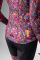 ALÉ Kolesarski dres z dolgimi rokavi zimski - PRAGMA FLOWERY LADY - rožnata/večbarvno