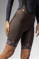 ALÉ Kolesarske kratke hlače z naramnicami - PR-E HIKE - rjava