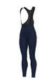 ALÉ Kolesarske dolge hlače z naramnicami - PRAGMA WINTER - modra