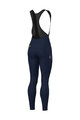 ALÉ Kolesarske dolge hlače z naramnicami - PRAGMA WINTER - modra