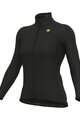 ALÉ Kolesarski dres z dolgimi rokavi zimski - R-EV1 WARM RACE 2.0 LADY - črna