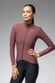 ALÉ Kolesarski dres z dolgimi rokavi zimski - R-EV1 WARM RACE 2.0 LADY - rjava