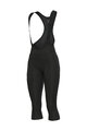 ALÉ Kolesarske 3/4 hlače z naramnicami - PRAGMA WINTER - črna