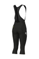 ALÉ Kolesarske 3/4 hlače z naramnicami - PRAGMA WINTER - črna