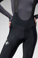 ALÉ Kolesarske 3/4 hlače z naramnicami - PRAGMA WINTER - črna