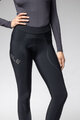 ALÉ Kolesarske dolge hlače brez naramnic - PRAGMA WINTER - črna