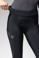 ALÉ Kolesarske dolge hlače brez naramnic - PRAGMA WINTER - črna