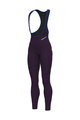 ALÉ Kolesarske dolge hlače z naramnicami - KLIMATIK K-ATMO 3.0 - bordo