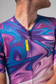 ALÉ Kolesarski dres s kratkimi rokavi - SMOOTHIE - modra/vijolična