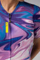 ALÉ Kolesarski dres s kratkimi rokavi - SMOOTHIE - vijolična/modra