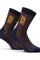 NEON Kolesarske klasične nogavice - NEON 3D - oranžna/modra