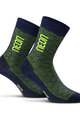 NEON Kolesarske klasične nogavice - NEON 3D - rumena/modra