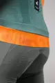 GOBIK Kolesarski dres s kratkimi rokavi - CX PRO 3.0 - oranžna/zelena