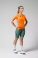 GOBIK Kolesarski dres s kratkimi rokavi - CX PRO 3.0 - oranžna/zelena