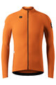 GOBIK Kolesarski dres z dolgimi rokavi zimski - PACER SOLID 2.0 - oranžna