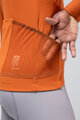 GOBIK Kolesarski dres z dolgimi rokavi zimski - PACER SOLID 2.0 - oranžna