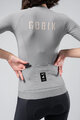 GOBIK Kolesarski dres s kratkimi rokavi - CX SOLID - siva
