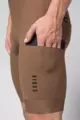 GOBIK Kolesarske kratke hlače z naramnicami - GRIT 2.0 K10 - rjava