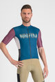 SPORTFUL Kolesarski dres s kratkimi rokavi - SUPERGIARA LOGO - modra/bordo