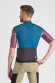 SPORTFUL Kolesarski dres s kratkimi rokavi - SUPERGIARA LOGO - modra/bordo
