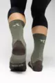 GOBIK Kolesarske klasične nogavice - WINTER MERINO - zelena