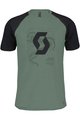SCOTT Kolesarska  majica s kratkimi rokavi - ICON RAGLAN - zelena/črna