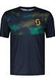 SCOTT Kolesarski dres s kratkimi rokavi - TRAIL VERTIC - modra