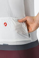 CASTELLI Kolesarski dres s kratkimi rokavi - ESPRESSO - bela