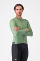 CASTELLI Kolesarski dres z dolgimi rokavi zimski - ESPRESSO THERMAL - svetlo zelena