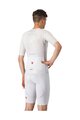 CASTELLI Kolesarske kratke hlače z naramnicami - FREE AERO RACE - bela