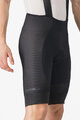 CASTELLI Kolesarske kratke hlače z naramnicami - A/C - črna