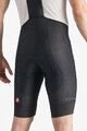 CASTELLI Kolesarske kratke hlače z naramnicami - A/C - črna