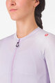CASTELLI Kolesarski dres z dolgimi rokavi poletni - ESPRESSO - vijolična