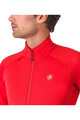 CASTELLI Kolesarska  podaljšana jakna - COMPETIZIONE - rdeča