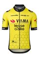 AGU Kolesarski dres s kratkimi rokavi - REPLICA VISMA | LEASE A BIKE 2024 - rumena/črna